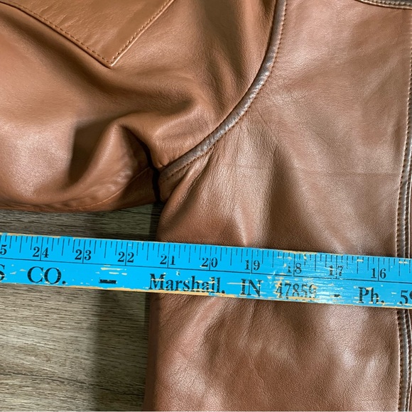 Carbon 2 Cobalt M Bend In The Road Vintage-finished Lambskin Leather Jacket wool - Picture 8 of 8